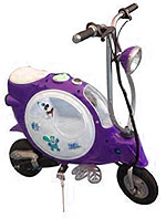 Cute electric scooter 